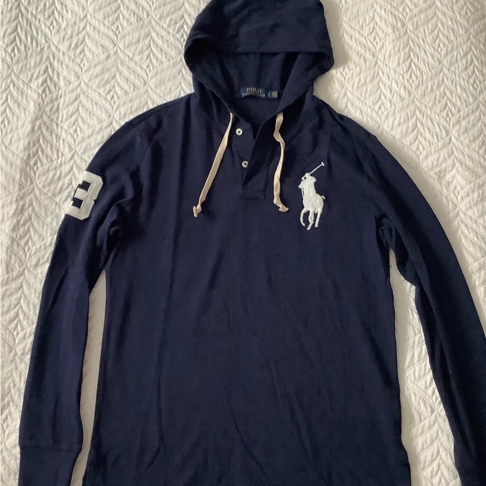 Polo by Ralph Lauren Dark Blue Hooded Sweatshirt